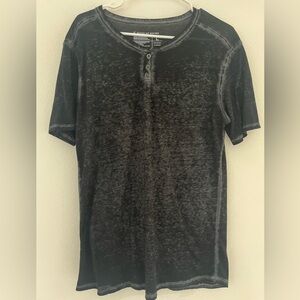 Weston Jon Boucher Men's Black Henley Shirt L